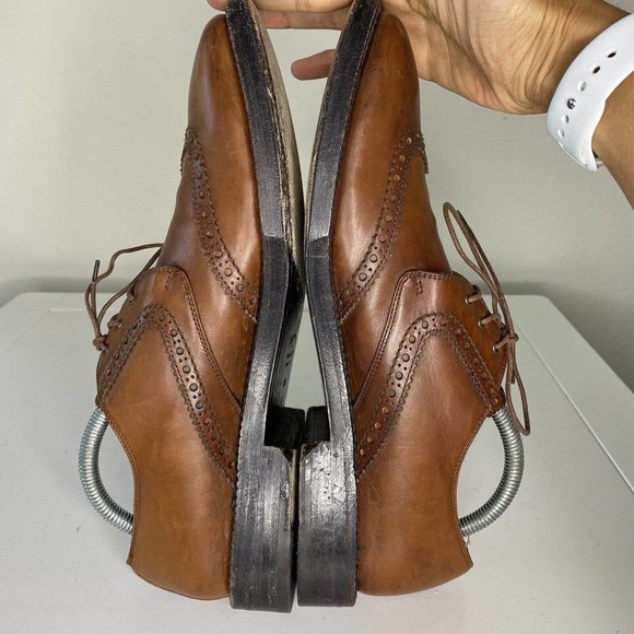 Vintage Salvatore Ferragamo Tramezza Brown Leather Loafers Size 8 1/2 1 D main image 6